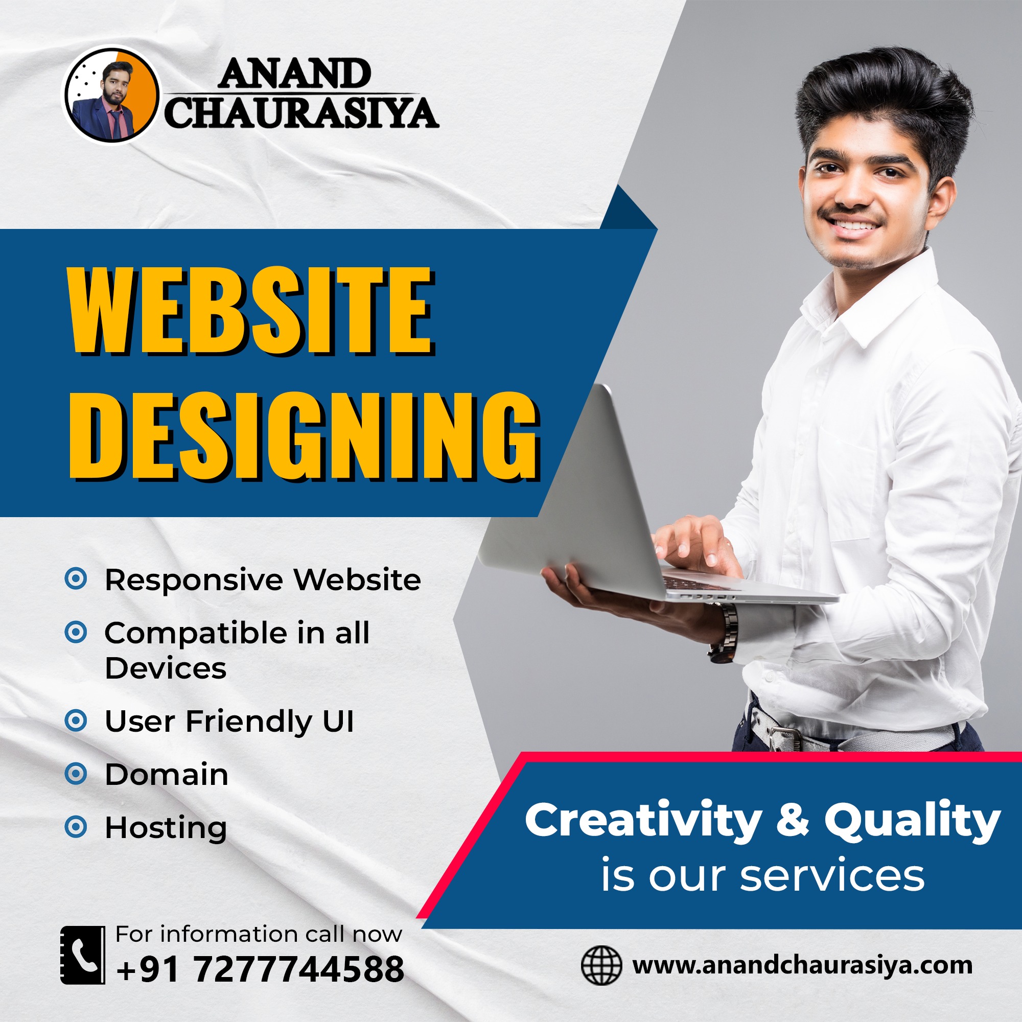 Anand Chaurasiya | Website developer in Bangalore