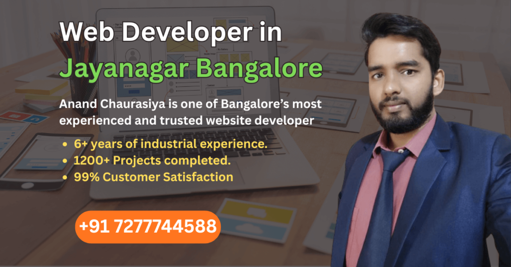 Web developer in Jayanagar Bangalore